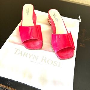 Taryn Rose Pink Patent Sandals. Size 39. NWOT